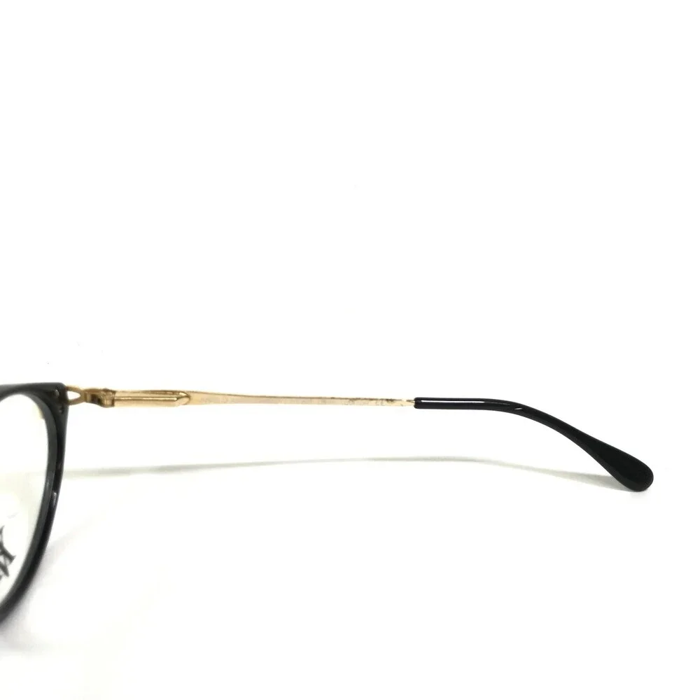 Anglo American Eyeglasses Frames MOD.7102 BLK Black Gold Oval 54-17-135